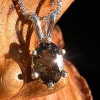 Moldavite Gem Pendant Sterling Silver #7872-Moldavite Life