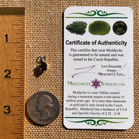 Moldavite Gem Pendant Sterling Silver #7872-Moldavite Life