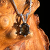 Moldavite Gem Pendant Sterling Silver #7872-Moldavite Life