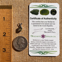 Moldavite Gem Pendant Sterling Silver #7874-Moldavite Life