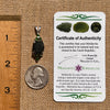 Moldavite & Green Chrome Diopside Pendant Sterling #6652-Moldavite Life