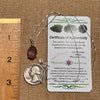 Moldavite & Harlequin Quartz Necklace Sterling #6723-Moldavite Life