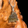 Moldavite & Herkimer Diamond Necklace Sterling #5480-Moldavite Life