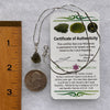 Moldavite & Herkimer Diamond Necklace Sterling #5499-Moldavite Life