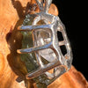 Moldavite & Herkimer Diamond Pendant Sterling #7531-Moldavite Life