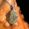 Moldavite & Herkimer Diamond Pendant Sterling #7532-Moldavite Life