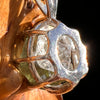 Moldavite & Herkimer Diamond Pendant Sterling #7845-Moldavite Life