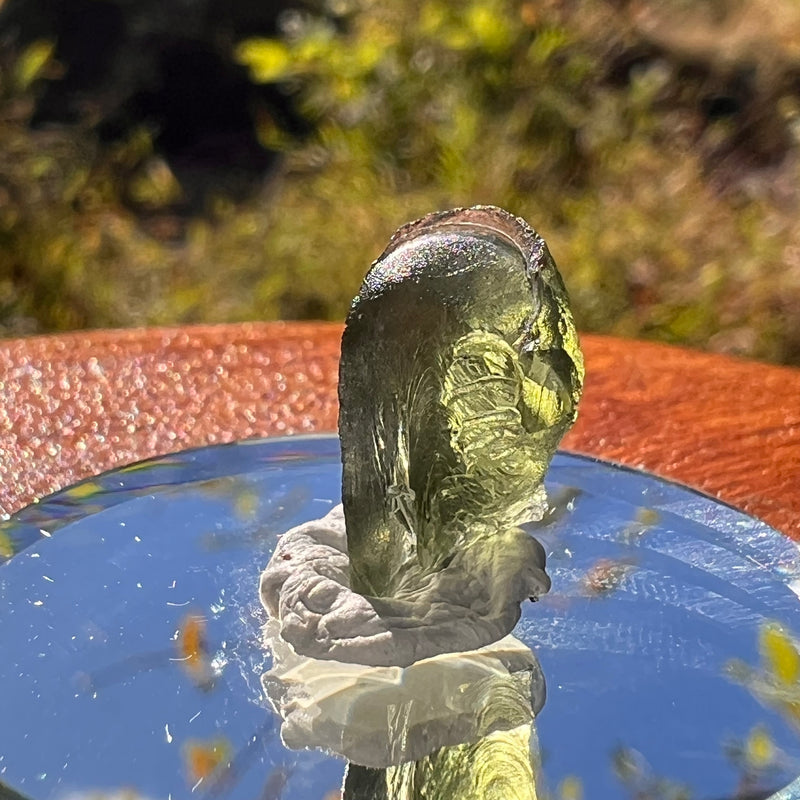 Moldavite Horse Hove Shape 0.8 grams #2263-Moldavite Life