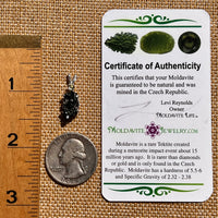 Moldavite & Irgizite Pendant Sterling Silver #8316-Moldavite Life
