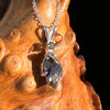 Moldavite & Meteorite Necklace Sterling Silver #7655-Moldavite Life