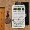 Moldavite & Meteorite Necklace Sterling Silver #7657-Moldavite Life