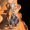 Moldavite & Meteorite Necklace Sterling Silver #7658-Moldavite Life