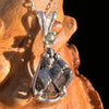 Moldavite & Meteorite Necklace Sterling Silver #7658-Moldavite Life