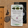 Moldavite & Meteorite Necklace Sterling Silver #7658-Moldavite Life