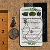 Moldavite & Meteorite Necklace Sterling Silver #7660-Moldavite Life