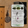Moldavite & Meteorite Necklace Sterling Silver #7661-Moldavite Life
