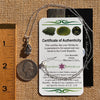 Moldavite & Meteorite Necklace Sterling Silver #7662-Moldavite Life