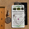 Moldavite & Meteorite Necklace Sterling Silver #7664-Moldavite Life