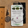 Moldavite & Meteorite Necklace Sterling Silver #7666-Moldavite Life