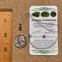 Moldavite Necklace Sterling Silver #7200-Moldavite Life