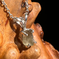 Moldavite Necklace Sterling Silver #7201-Moldavite Life