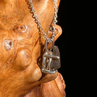 Moldavite Necklace Sterling Silver #7218-Moldavite Life