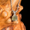 Moldavite Necklace Sterling Silver #7243-Moldavite Life