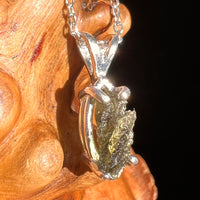 Moldavite Necklace Sterling Silver #7448-Moldavite Life