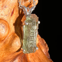 Moldavite Necklace Sterling Silver #7451-Moldavite Life