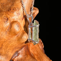 Moldavite Necklace Sterling Silver #7451-Moldavite Life
