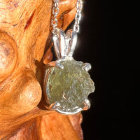 Moldavite Necklace Sterling Silver #7456-Moldavite Life