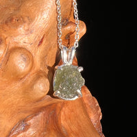 Moldavite Necklace Sterling Silver #7456-Moldavite Life