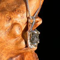 Moldavite Necklace Sterling Silver #7480-Moldavite Life