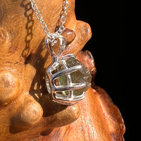 Moldavite Necklace Sterling Silver #7807-Moldavite Life
