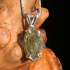 Moldavite Pendant Sterling Silver #5418-Moldavite Life