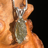 Moldavite Pendant Sterling Silver #5419-Moldavite Life