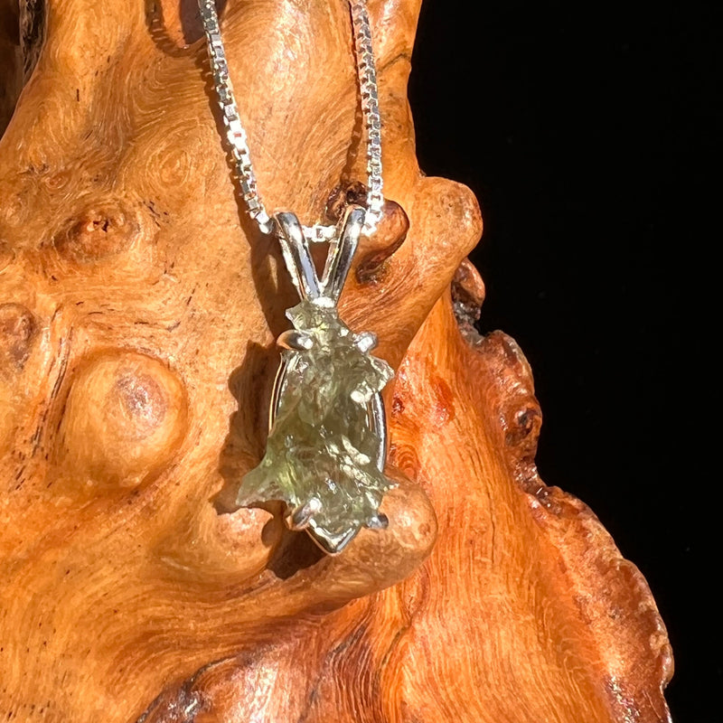 Moldavite Pendant Sterling Silver #5421-Moldavite Life