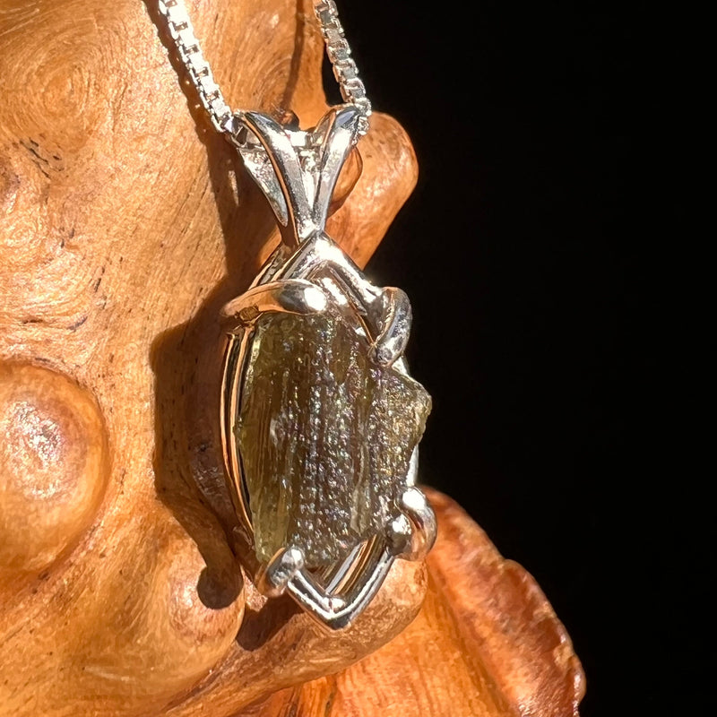 Moldavite Pendant Sterling Silver #5425-Moldavite Life