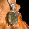 Moldavite Pendant Sterling Silver #5432-Moldavite Life