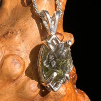 Moldavite Pendant Sterling Silver #5434-Moldavite Life