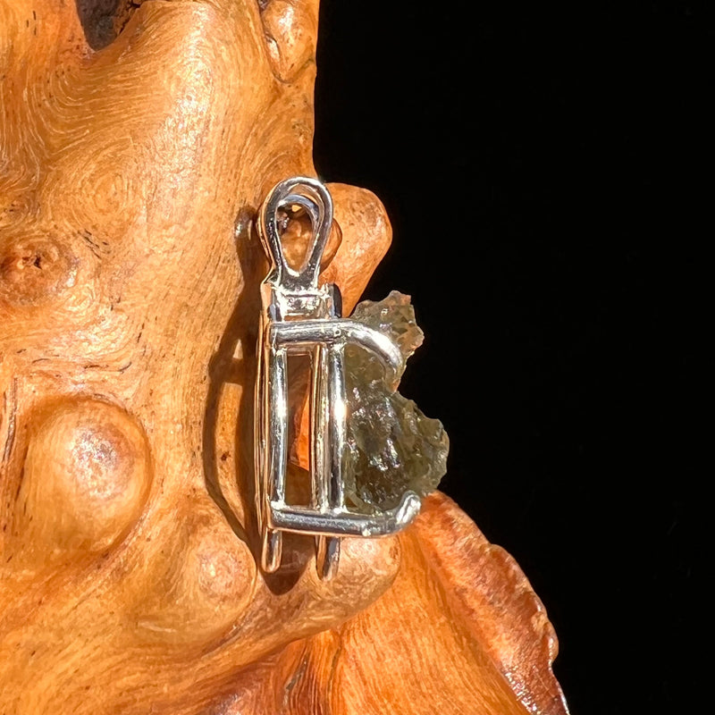 Moldavite Pendant Sterling Silver #5435-Moldavite Life