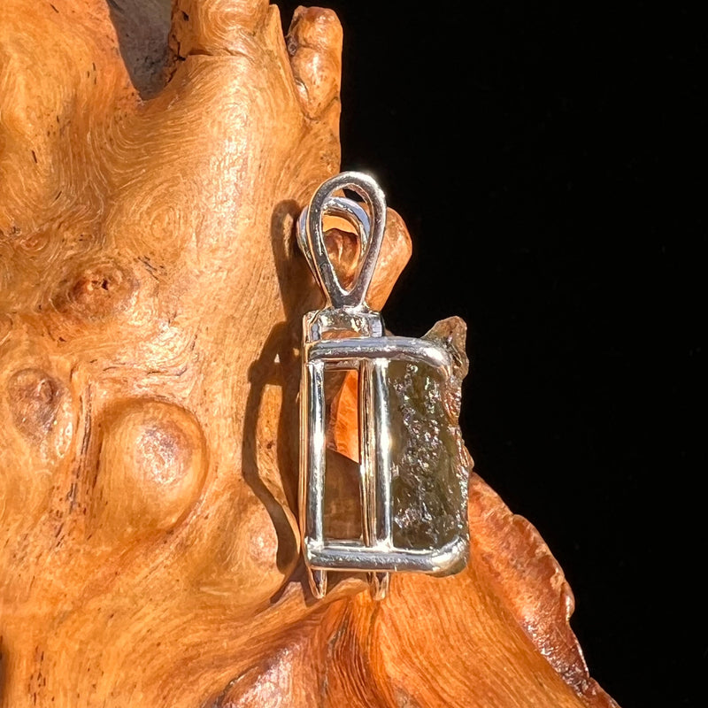 Moldavite Pendant Sterling Silver #5438-Moldavite Life