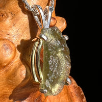 Moldavite Pendant Sterling Silver #5439-Moldavite Life