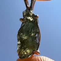 Moldavite Pendant Sterling Silver #5441-Moldavite Life