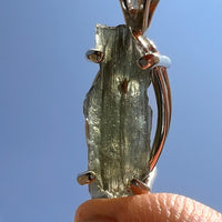 Moldavite Pendant Sterling Silver #5443-Moldavite Life