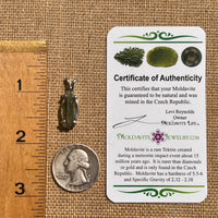 Moldavite Pendant Sterling Silver #5443-Moldavite Life