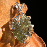 Moldavite Pendant Sterling Silver #5840-Moldavite Life