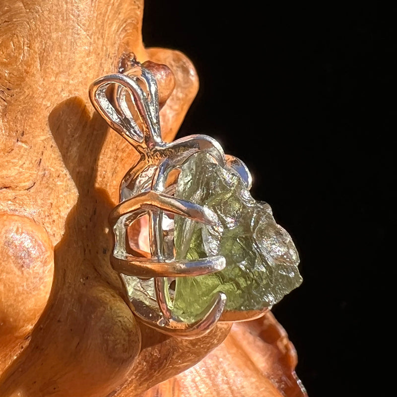 Moldavite Pendant Sterling Silver #5841-Moldavite Life