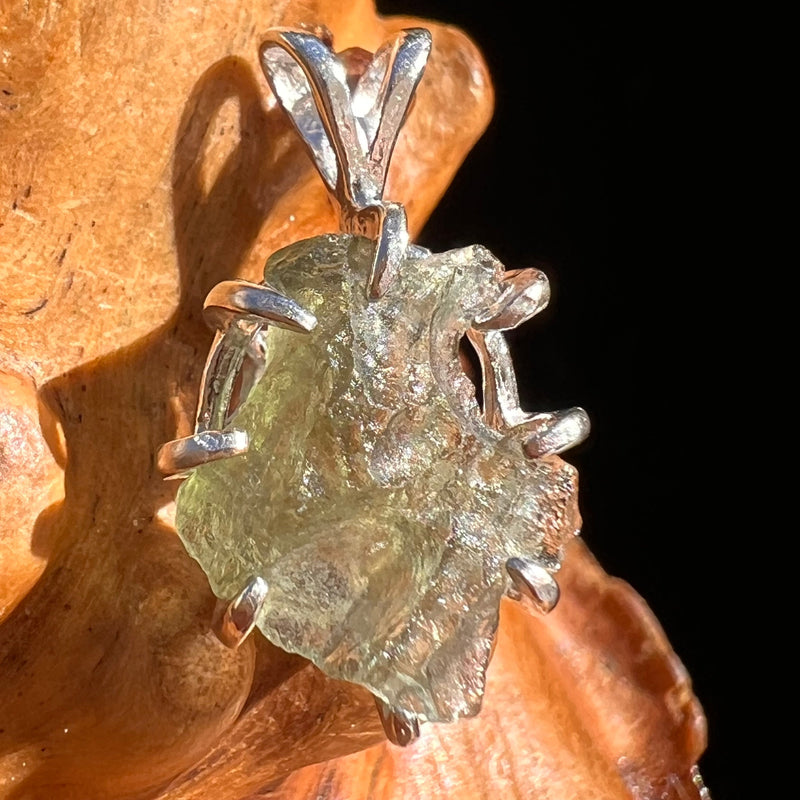 Moldavite Pendant Sterling Silver #5843-Moldavite Life