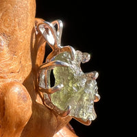 Moldavite Pendant Sterling Silver #5843-Moldavite Life